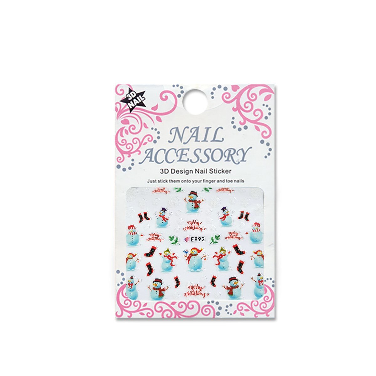 Decoratiuni cu efect acrilic 3D, MoonbasaNails, E892, Model Om de zapada, Multicolor