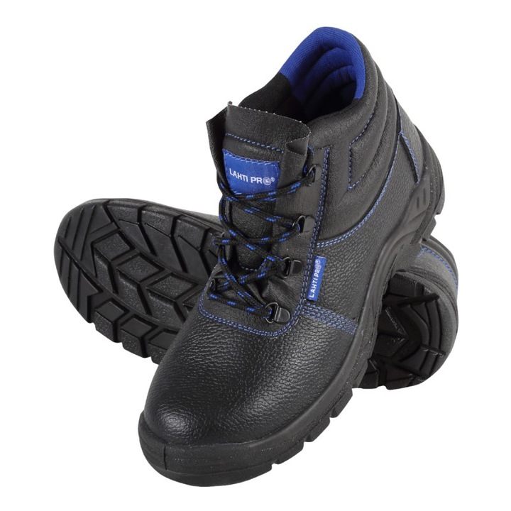 Lahti Pro Védő Csizma, fém orral, 200J, bőr, 47-es méret