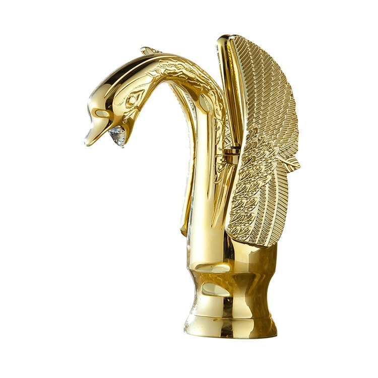 Baterie lavoar monocomanda montare chiuveta baie gold TRENDY S