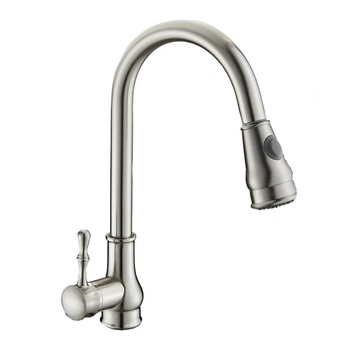 Baterie bucatarie lebada extractabila perlator 2 functii inox satinat TRENDY S Baterie bucatarie lebada extractabila perlator 2 functii inox satinat TRENDY S