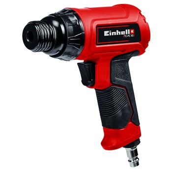 Dalta pneumatica pentru compresor Einhell TC-PC 45, 6.3 bar, 1.2 J, 113 l/min consum aer, 4500 PPM + 4 dalti + cutie transport Dalta pneumatica pentru compresor Einhell TC-PC 45, 6.3 bar, 1.2 J, 113 l/min consum aer, 4500 PPM + 4 dalti + cutie transport