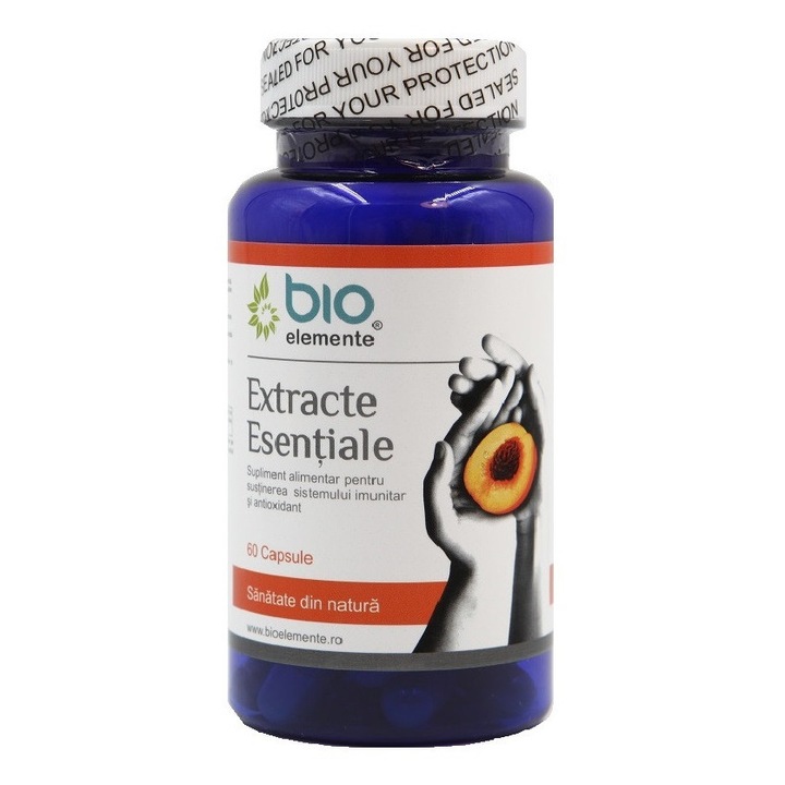 Extracte Esentiale, Supliment Alimentar Antitumoral, Antioxidant, Regenerant, 60 Capsule, BioElemente