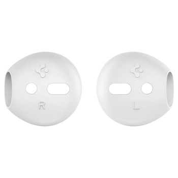 Suport slim din silicon fin si moale pentru AirPods Spigen EARTIPS Alb Suport slim din silicon fin si moale pentru AirPods Spigen EARTIPS Alb