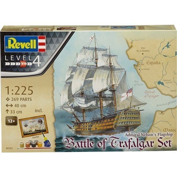 Navomodele de construit Revell 269 piese - Battle of Trafalgar - kit