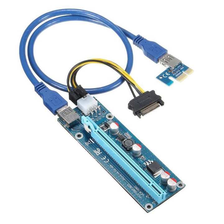 Екстендер extender версия 006C кабел USB 3.0 PCI-E за свързване на видео карта като външна за mining Bitcoin