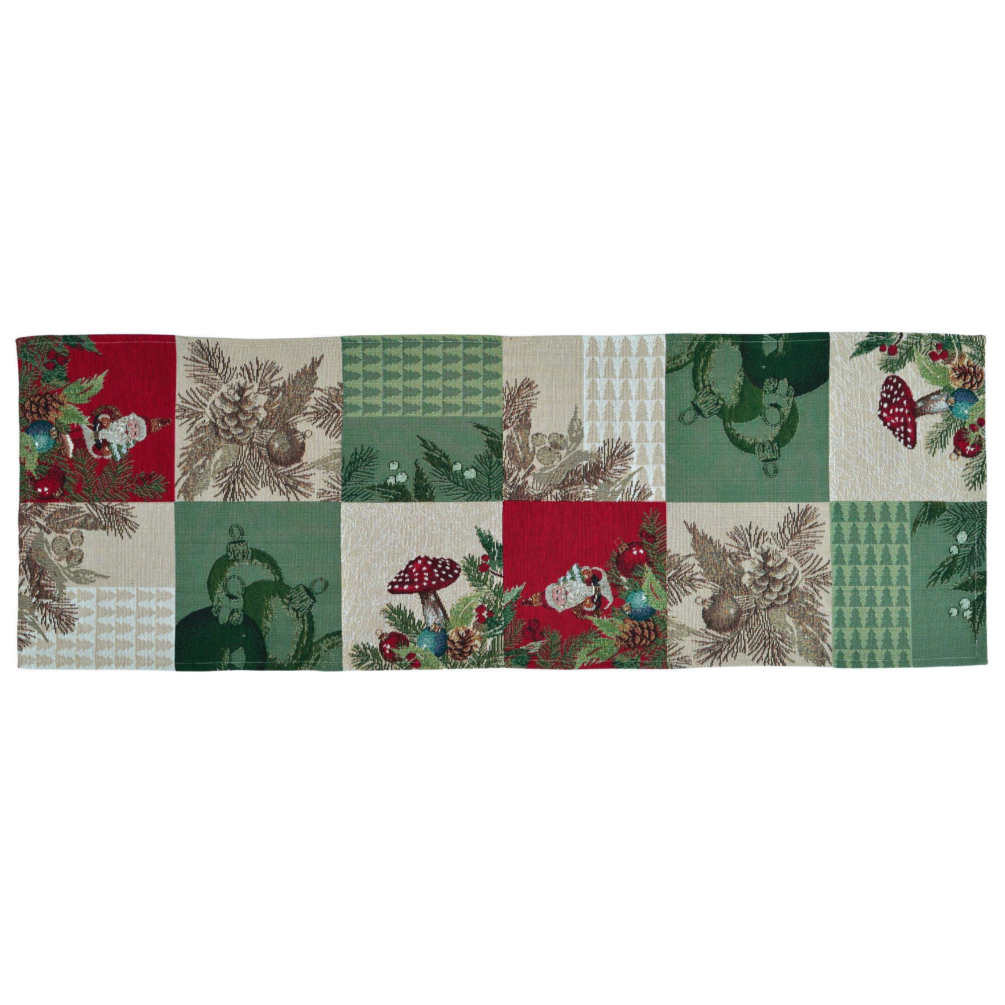 Napron multicolor 96x96 cm, X-mass Decoration