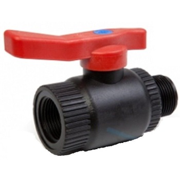 Robinet plastic cu bila metalica, 3/4'' PN16 Robinet plastic cu bila metalica, 3/4'' PN16