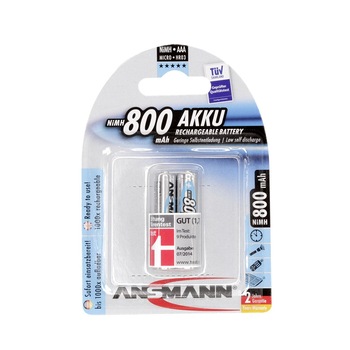 Acumulator Ansmann AAA 800mAh, blister 2 bucati Acumulator Ansmann AAA 800mAh, blister 2 bucati