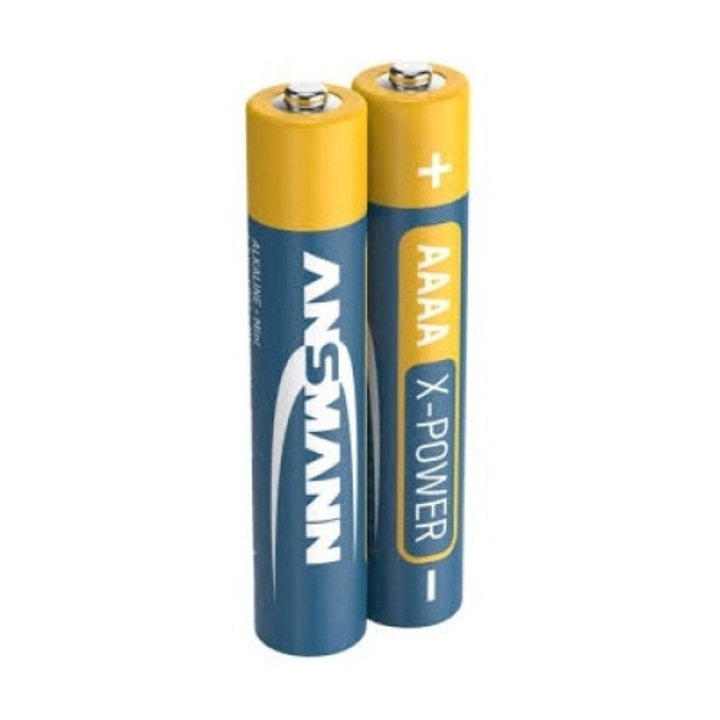 Baterii alcaline Ansmann XPower AAAA, blister 2 bucati
