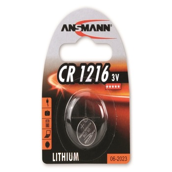 Baterie litiu Ansmann CR1216, blister 1 bucata Baterie litiu Ansmann CR1216, blister 1 bucata