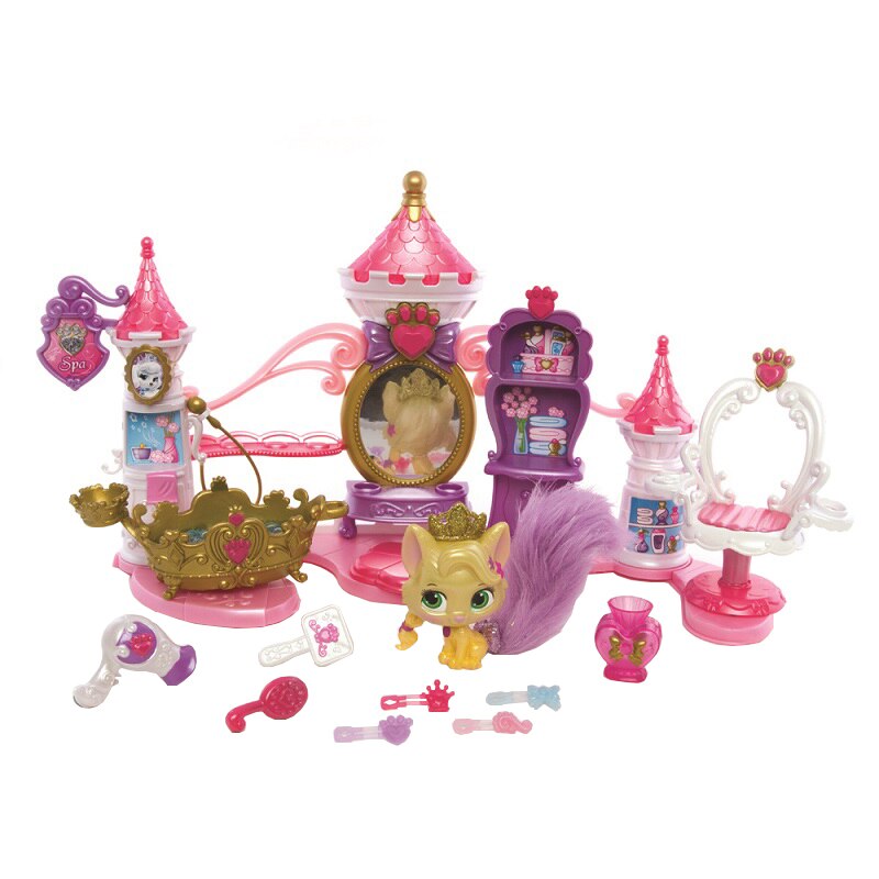 Figurine Disney, Set de joaca, pisicuta lui Rapunzel, rasfat la SPA