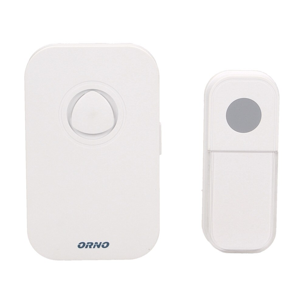 Sonerie wireless FADO AC ORNO OR-DB-KF-135, IP44, 230V, 80 m, 36 sonerii, control volum, alb