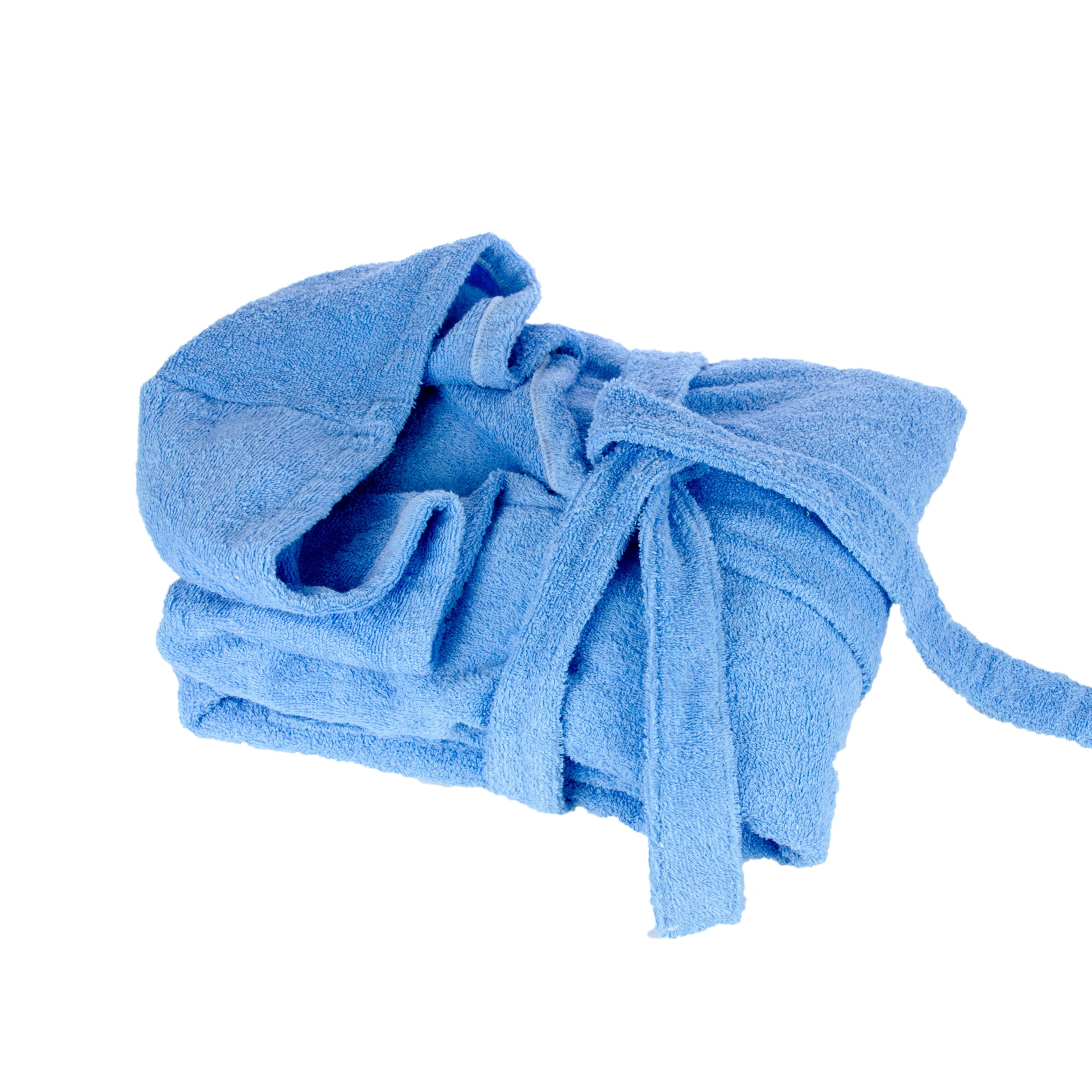 Halat de baie cu gluga, Decona, 400 gsm, Albastru deschis, М