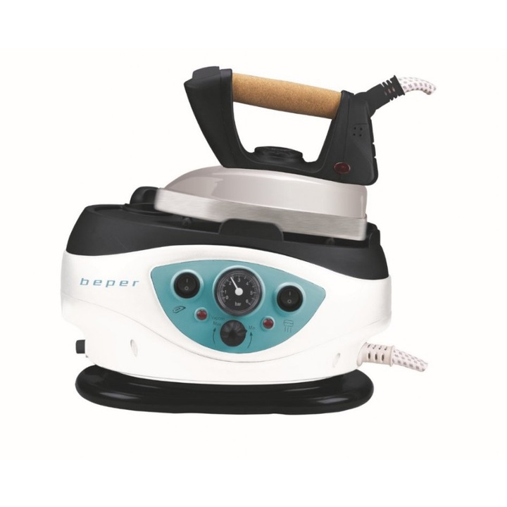 Statie de calcat cu manometru, 2000W, capacitate 850ml, Beper, 50.002