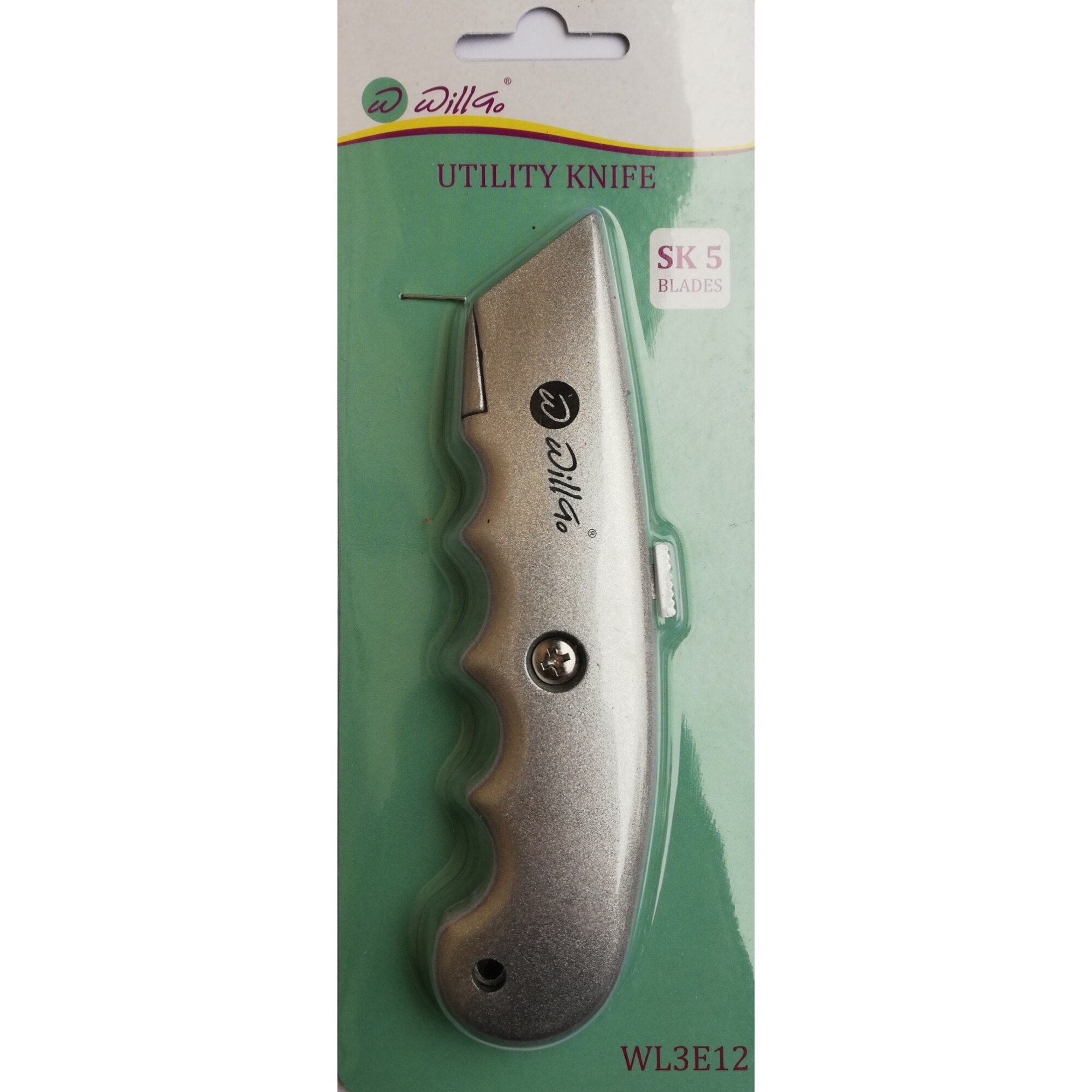 Cutter autoretractabil metalic