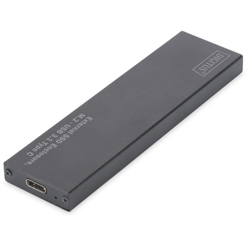 Rack extern SSD USB 3.1 type C pentru M.2 SATA (tip NGFF), Digitus Rack extern SSD USB 3.1 type C pentru M.2 SATA (tip NGFF), Digitus