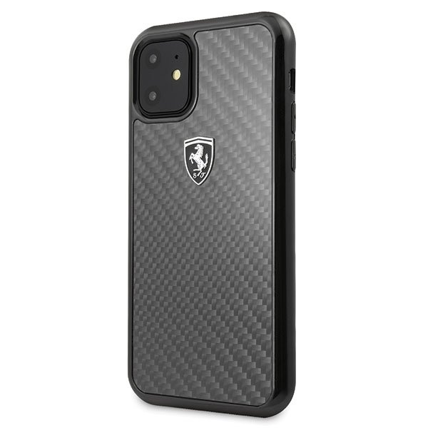 Husa iPhone 11 Ferrari Carbon Heritage Neagra