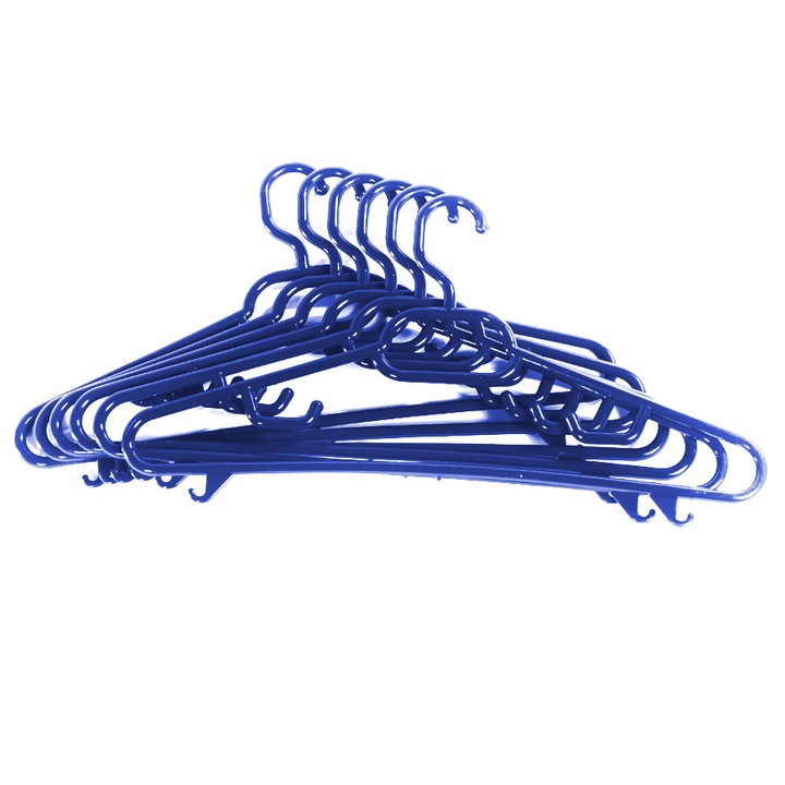 Umerase din plastic, albastru inchis, set 6 bucati