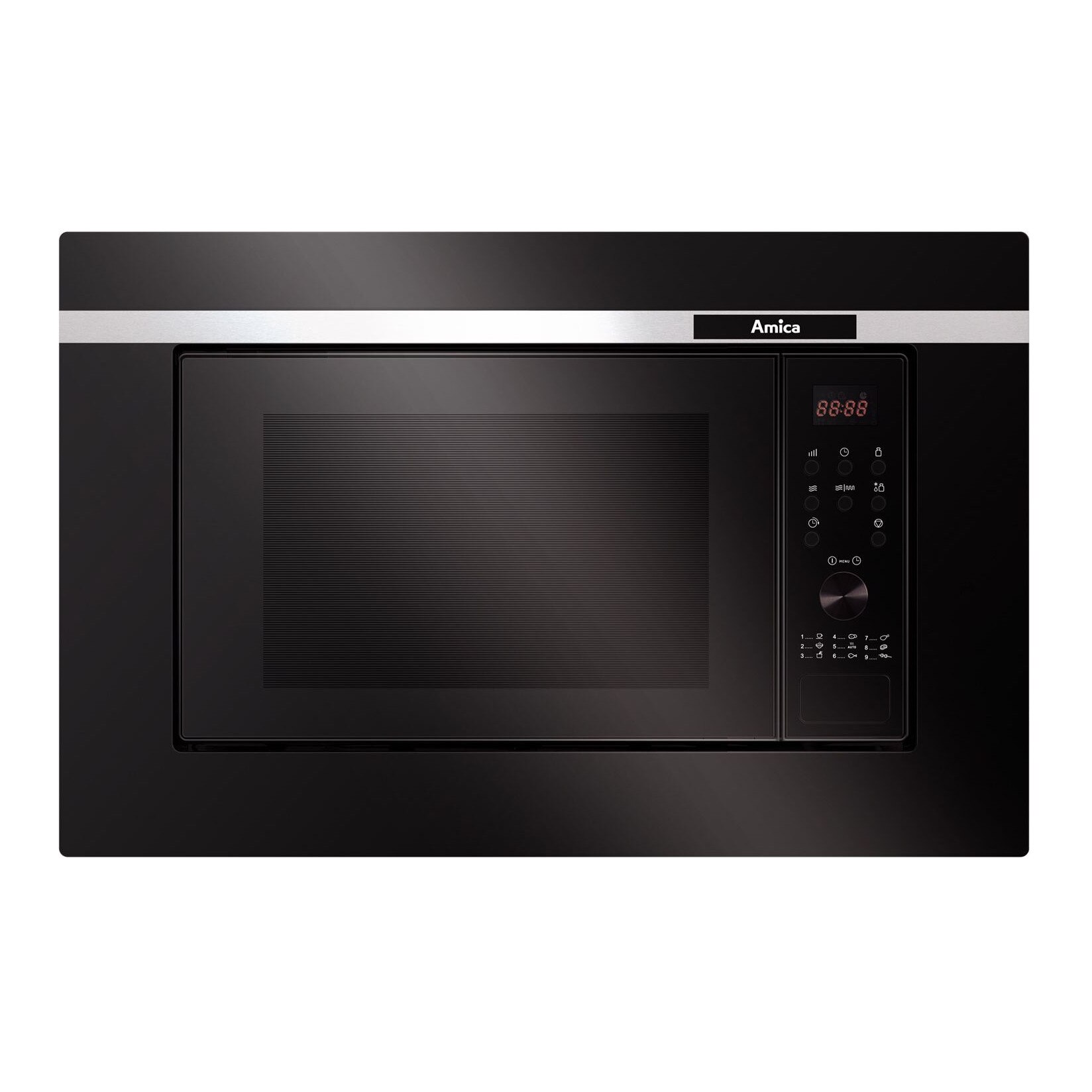 Cuptor cu microunde incorporabil Amica AMGB20E1GB, 700 W, 20 l, grill, Negru