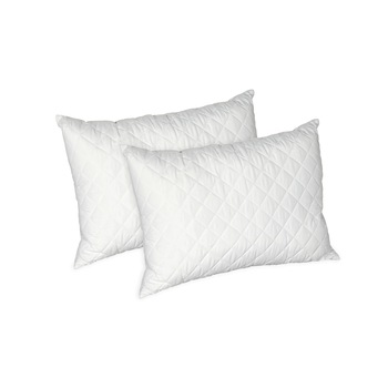 Set perne Alcam, microfibra matlasata , 2 bucati, 70x90 cm, Alb Set perne Alcam, microfibra matlasata , 2 bucati, 70x90 cm, Alb