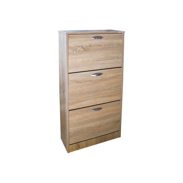 Pantofar Sani cu 3 usi mici , Stejar Sonoma, 594 x 1202 x 257 mm