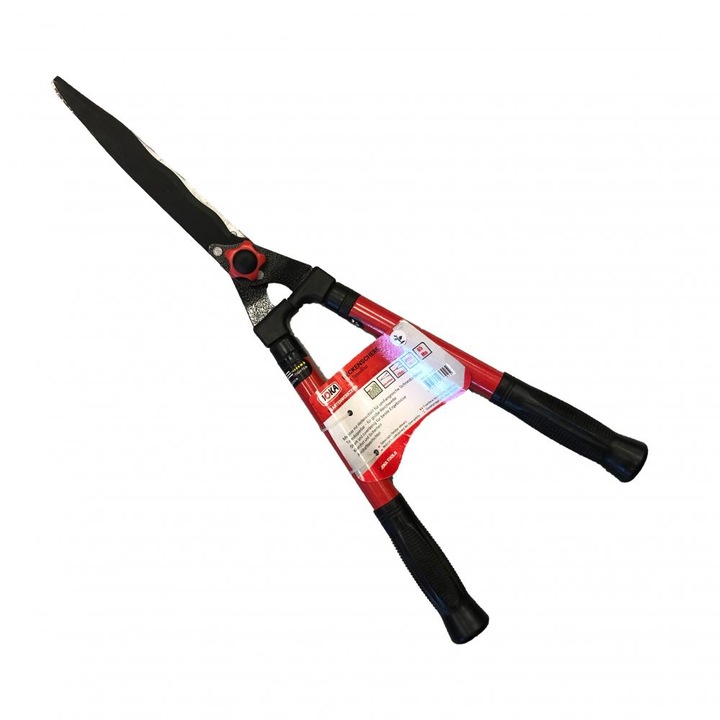 Foarfeca pentru gard viu JOKA 660-920 mm, maner telescopic otel, elemente PVC antiderapante, usoara si ergonomica, ideala pentru taierea rapida si precisa, lama otel de calitate, reglabila, lungime maxima 920 mm, tundere gard viu si arbusti