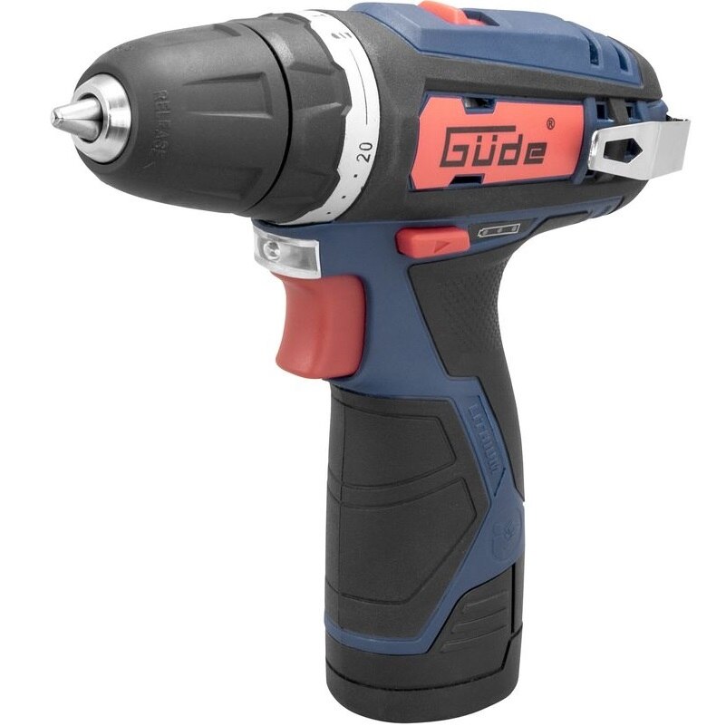 Masina de gaurit si insurubat cu acumulator BS 12-201-20K Gude GUDE58602, 12 V, 2 Ah