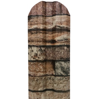 Set 25 buc, Sipca Metalica Gard, 1100x115mm/buc, Zid Granit - Imitatie Piatra, Top Profil Sistem Set 25 buc, Sipca Metalica Gard, 1100x115mm/buc, Zid Granit - Imitatie Piatra, Top Profil Sistem