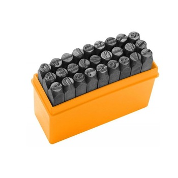 Set 27 de punctatoare cu litere 6 mm Set 27 de punctatoare cu litere 6 mm