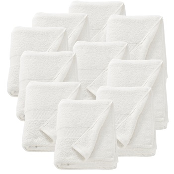 Set 10 prosoape strand frotir Anca, neu.haus, 100 x 150 cm, bumbac, alb Set 10 prosoape strand frotir Anca, neu.haus, 100 x 150 cm, bumbac, alb