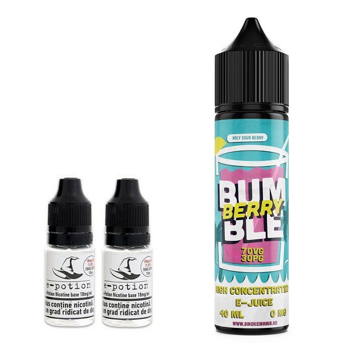 Pachet Lichid tigara electronica premium Bumbleberry 6mg 60ml cu nicotina , Lichid Tigara Electronica premium cu nicotina Smokemania Lichid tigara electronica