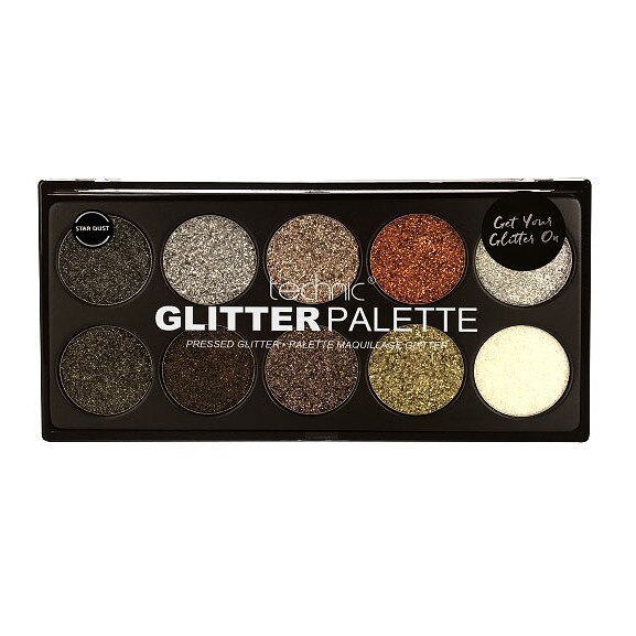 Paleta Technic Glitter Palette, Star Dust, 10 x 2.5g