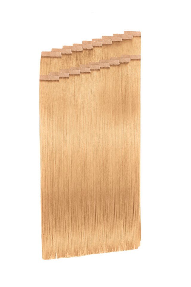 Extensii Par Natural TAPE IN AMORA Blond Piersica 45 cm
