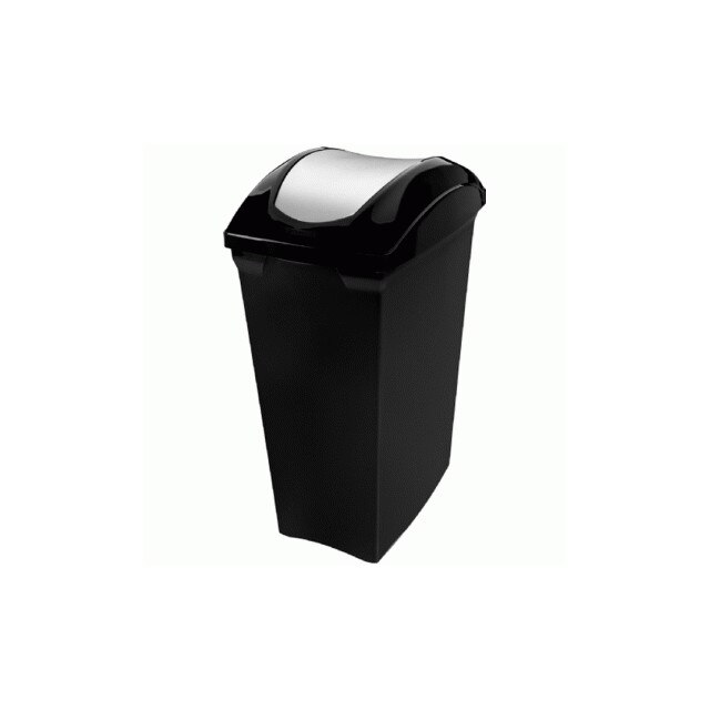 Cos gunoi cu capac batant SANREMO 70lt negru