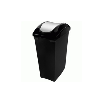 Cos gunoi cu capac batant SANREMO 70lt negru Cos gunoi cu capac batant SANREMO 70lt negru