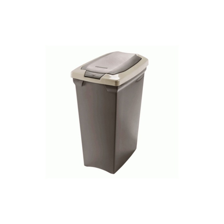 Cos gunoi PUSH bej SANREMO 15lt