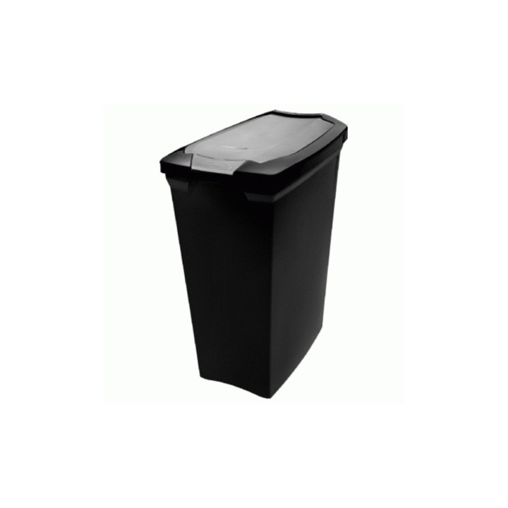 Cos gunoi PUSH negru SANREMO 15lt