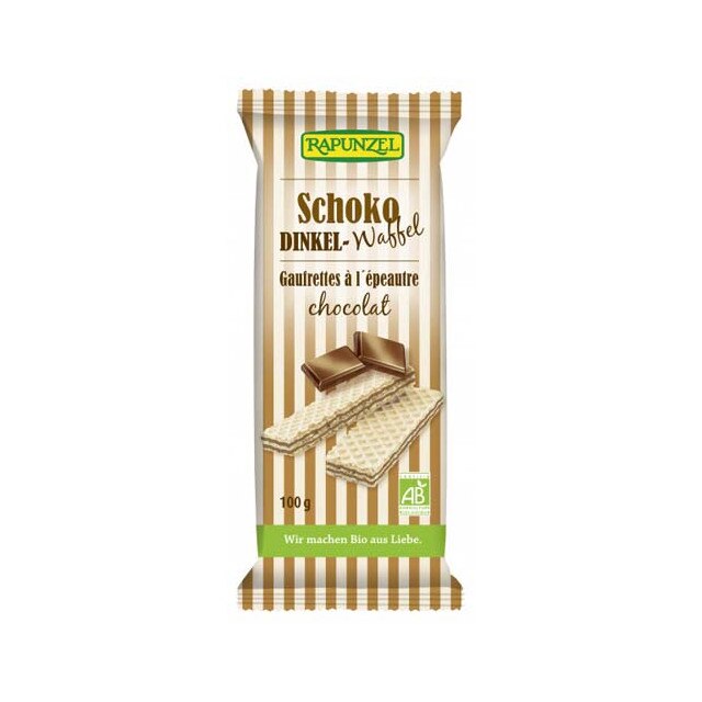 Napolitane cu crema de ciocolata Bio Rapunzel 100 g