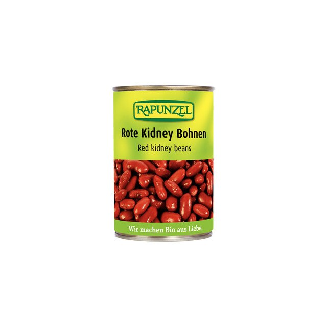 Fasole Kidney rosie in doza Bio Rapunzel 400 g