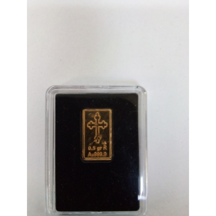 Lingou aur "Sfanta Preacurata Fecioara Maria", 0.5 gram, 24K