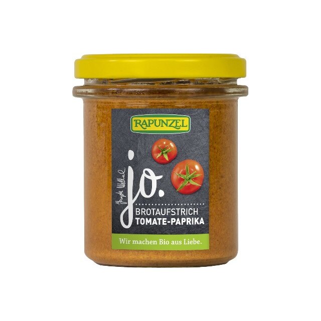 Pasta tartinabila JO cu tomate si ardei Bio Rapunzel 140 g