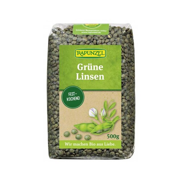 Linte verde Bio Rapunzel 500 g