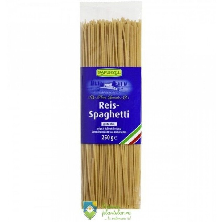 Spaghetti din orez integral, fara gluten bio, 250g, Rapunzel