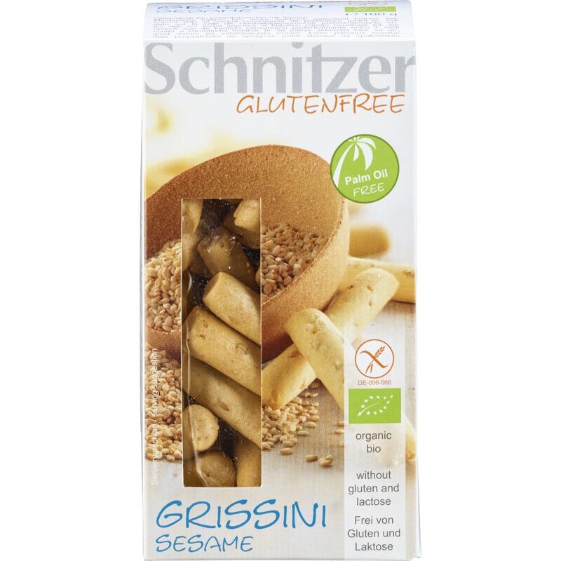 Mini grisine cu susan Fara Gluten Bio Schnitzer 100 g