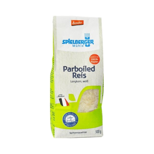 Orez alb cu bob lung prefiert Demeter Bio 500 g