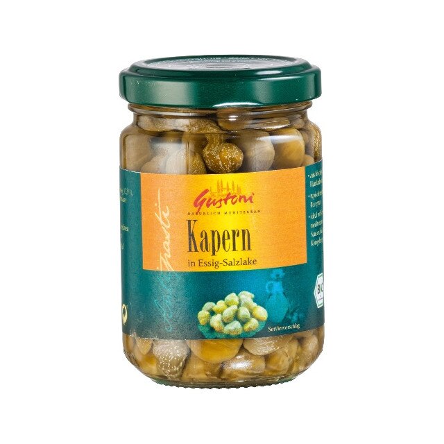 Capere in saramura Bio Gustoni 140 g