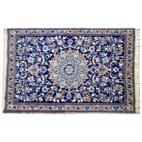 covor manual iranian nain lana pe urzeala de bumbac 230000 nodurim 130 x 90 cm imagen 28_0_
0
