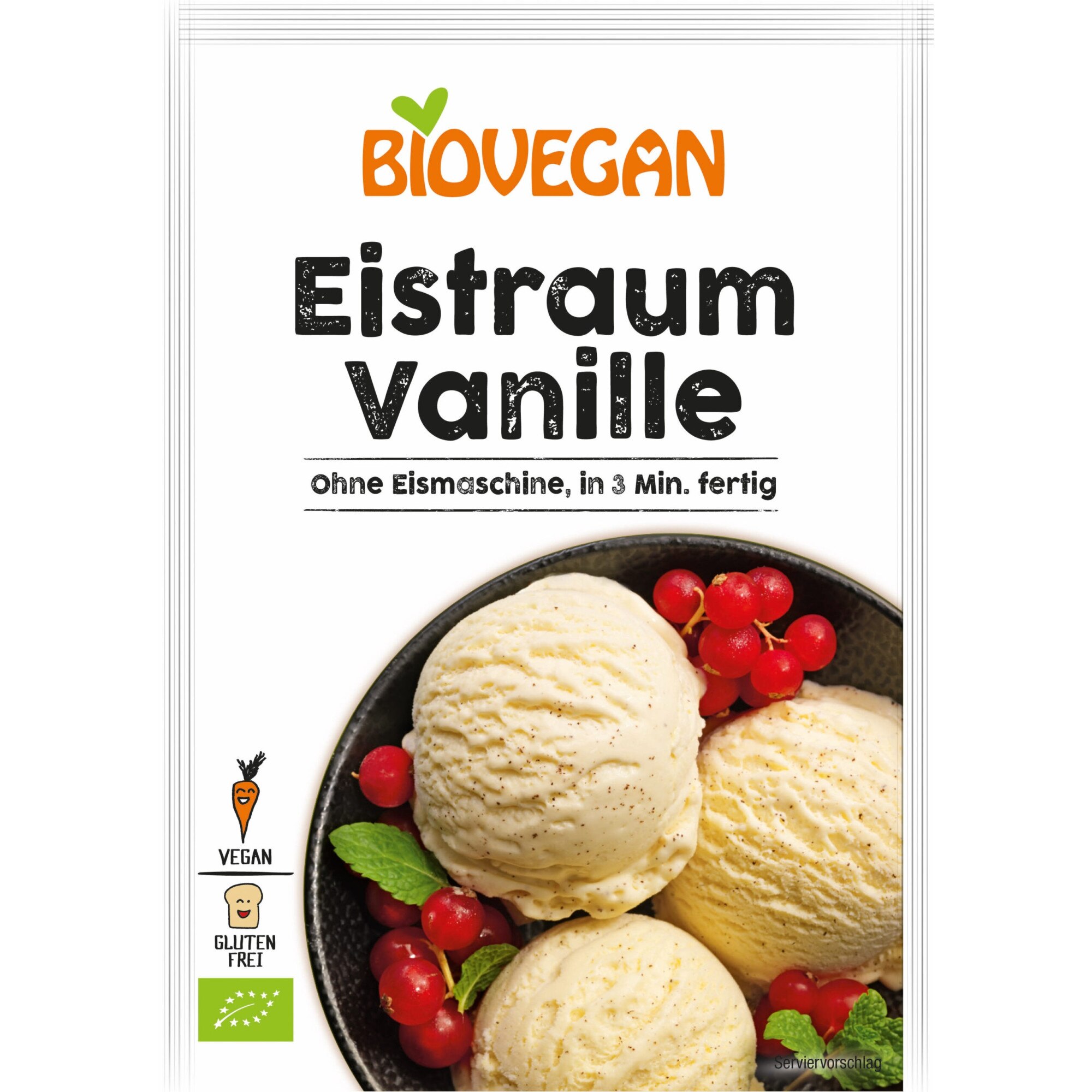 Inghetata (praf) vis de vanilie BIO, 77 g Biovegan