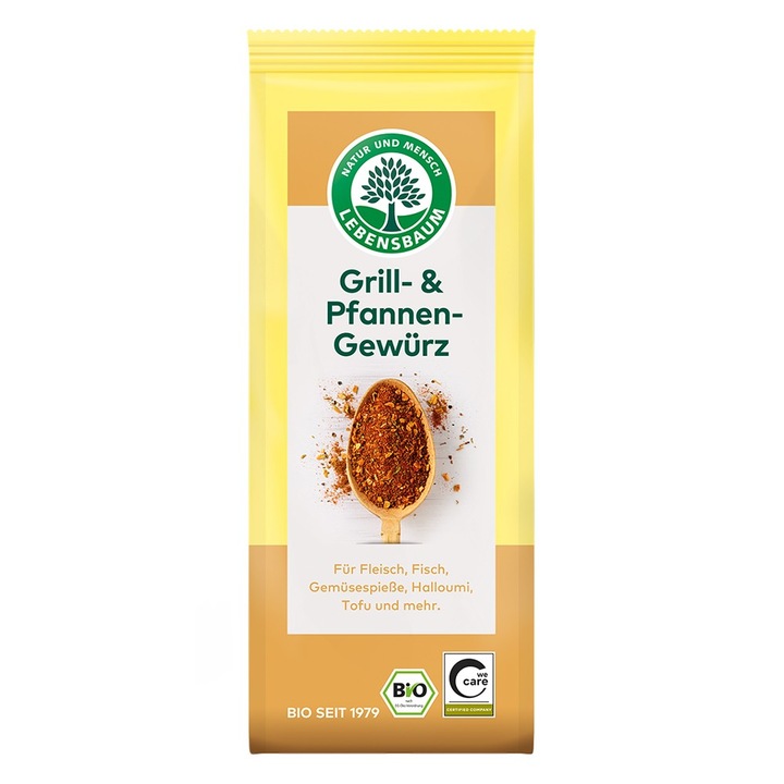 Amestec de condimente pentru gratar bio, 50g, Lebensbaum