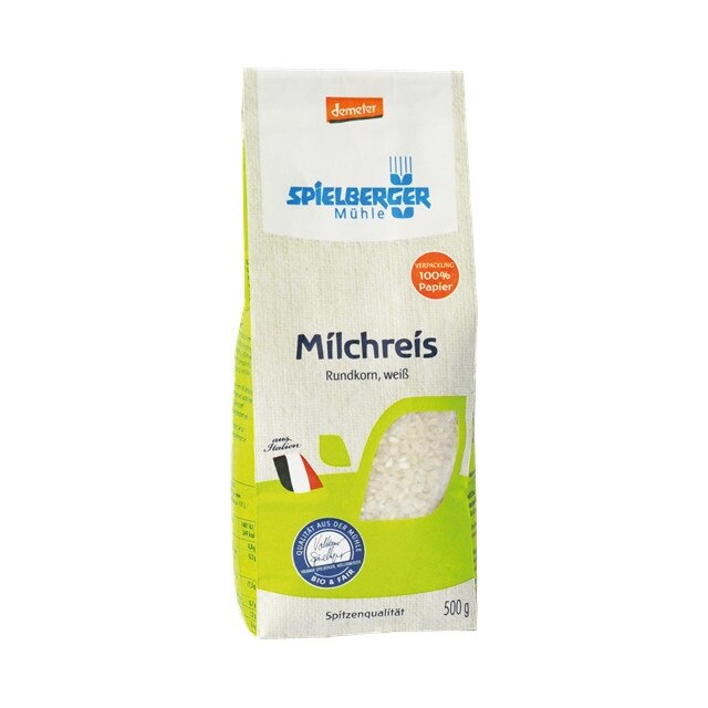 Orez alb pentru lapte Demeter Bio 500 g